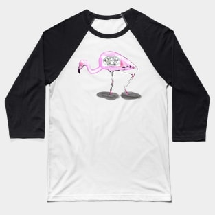 Pink flamingo Cow and Giraffe Baseball T-Shirt